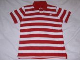 CAMISA POLO AEROPOSTALE VERMELHO E BRANCO TAM.G